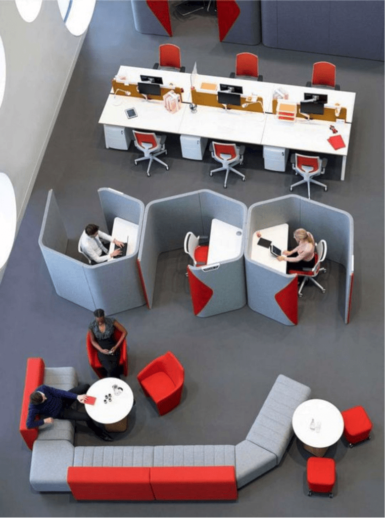A open-plan office that limits distractions